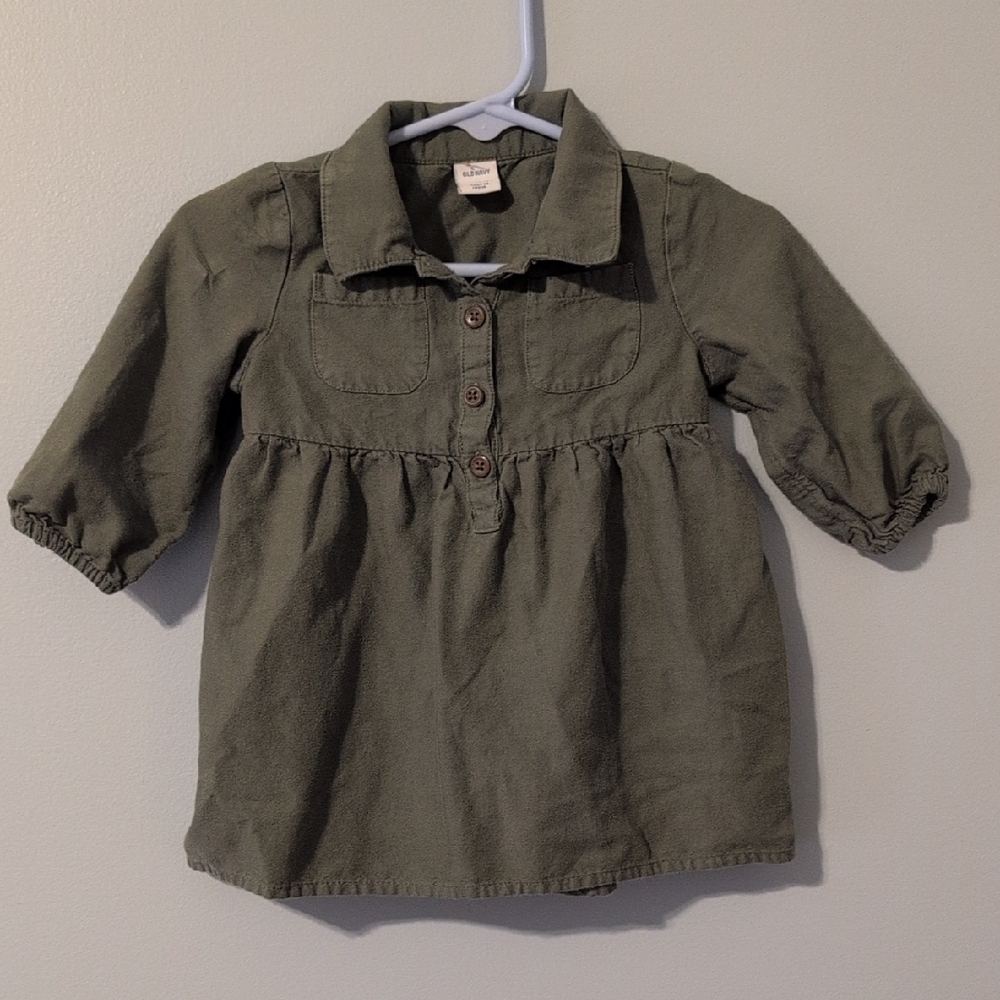 Old Navy Olive Green Tunic Dress